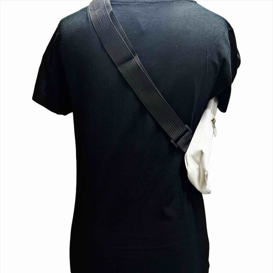 Crossbody  weiß - Cheer Pack Schleife - mit Bling